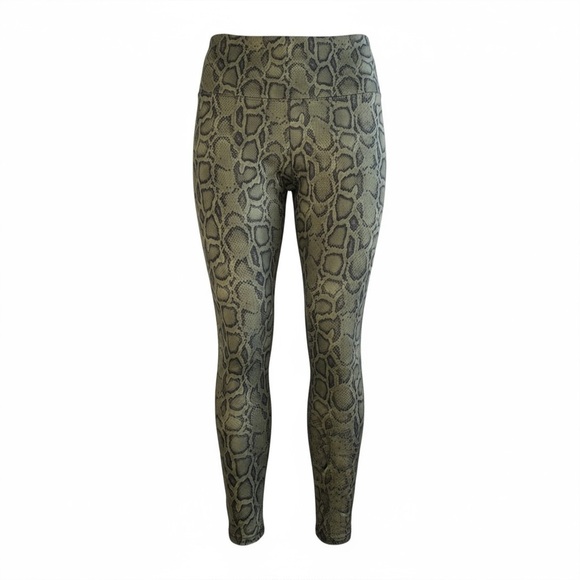 ONZIE Leopard High-rise leggings - Green/Black Large - Picture 3 of 11